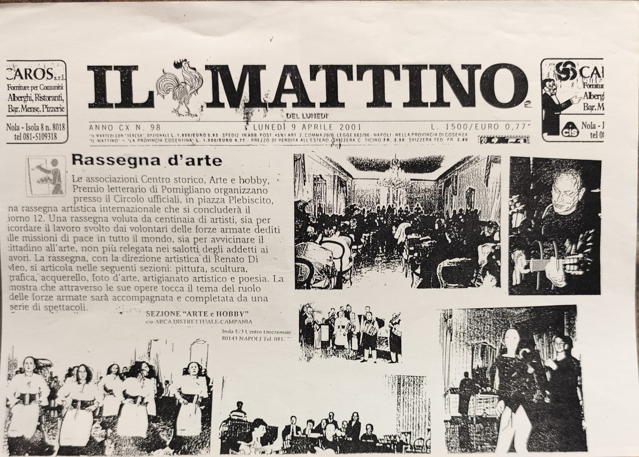 Associazioni Centro Storico Arte e hobby - Napoli 2001